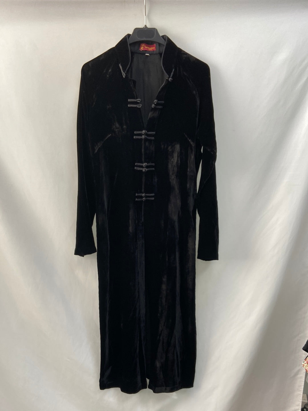 LA SENSITIVE.Top largo/kimono negro terciopelo T.m(s)