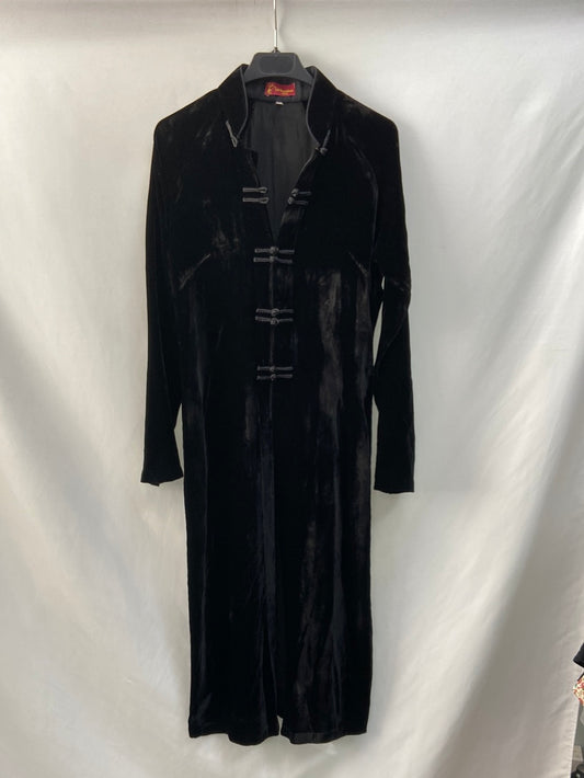 LA SENSITIVE.Top largo/kimono negro terciopelo T.m(s)