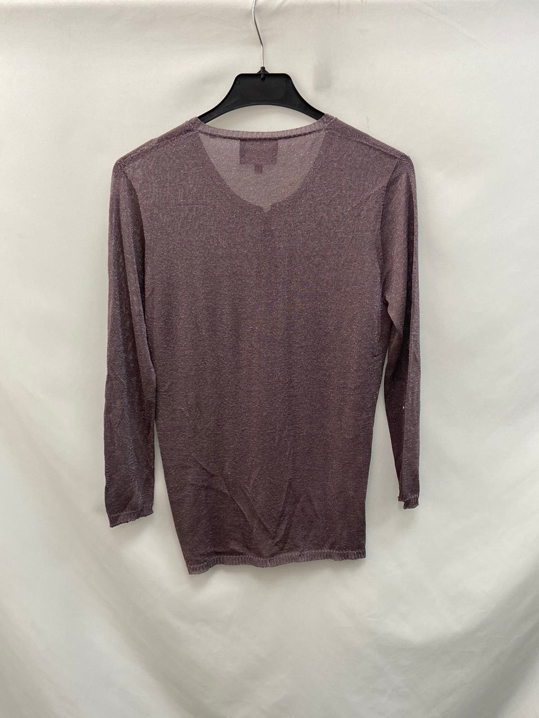 ATOS LOMBARDINI. Purple cardigan T.36 (Tara)