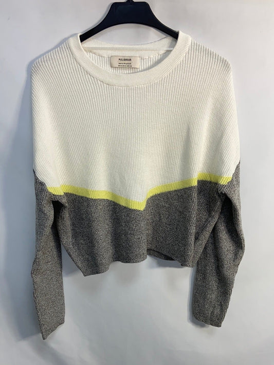 PULL&BEAR.Jersey punto crop T.M