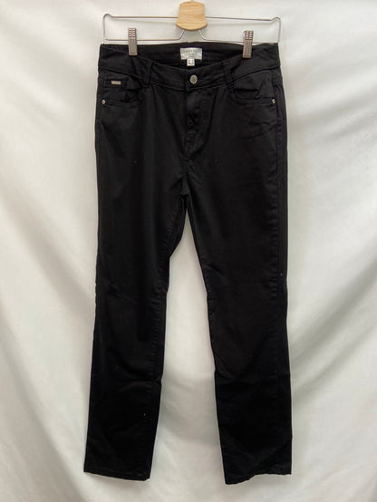 CORTEFIEL. Black straight-leg trousers, size 40