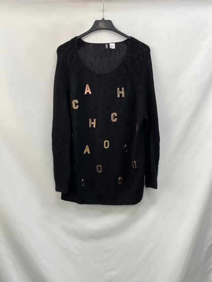 H&M. jersey negro letras T.m