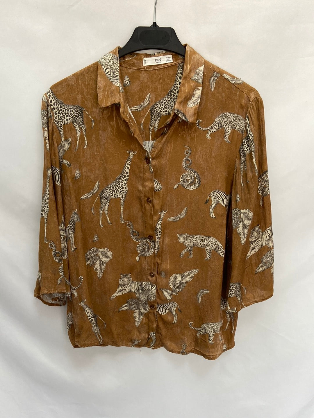 MANGO.Blusa safari T.XS(oversized)