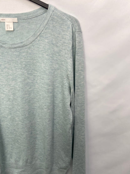 H&M.Jersey azul claro punto elástico T.M