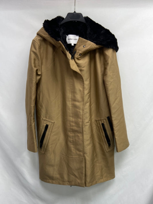 BIMBA Y LOLA. Beige fur coat TS