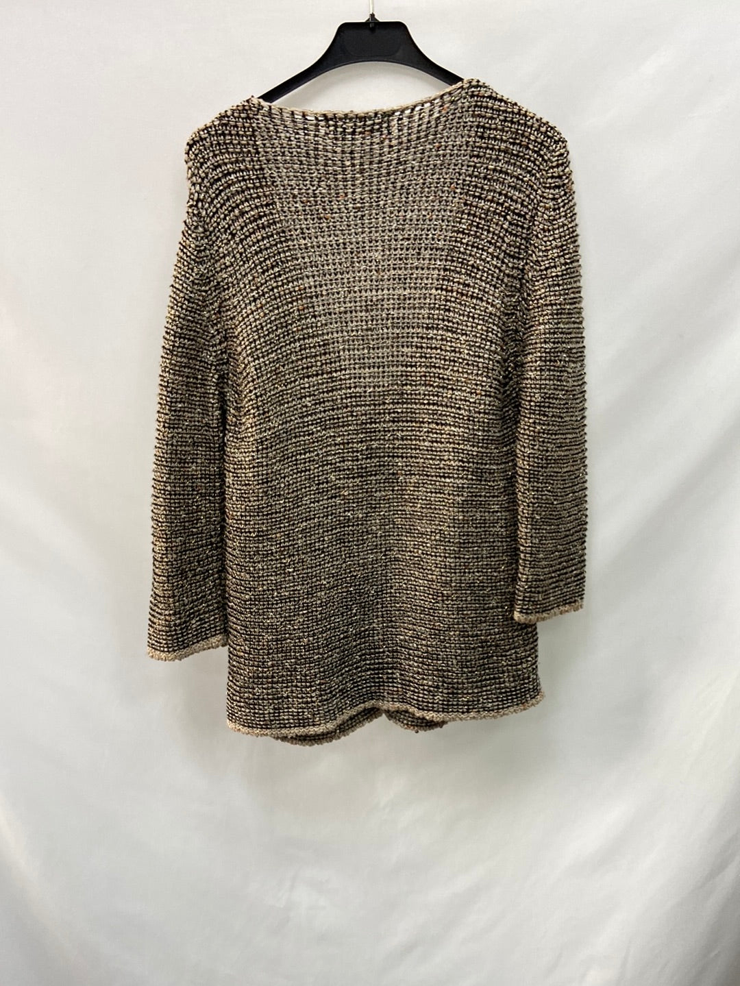 ZARA.Chaqueta punto tweed T.M