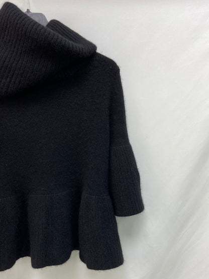 CLUB MÓNACO.Jersey cashemere negro cuello vuelto T.XS