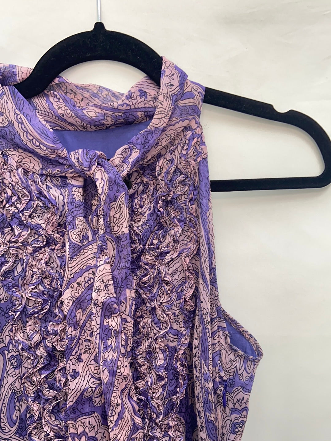 ZARA. Vestido morado amebas T.l