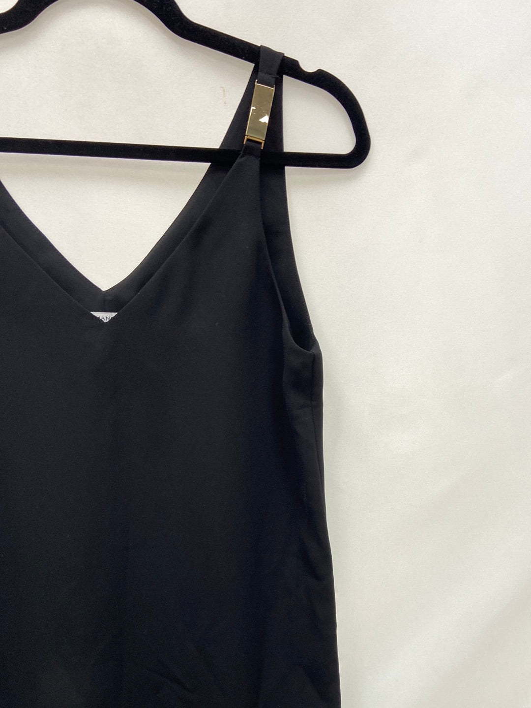 MANGO.Black mini dress S.XS