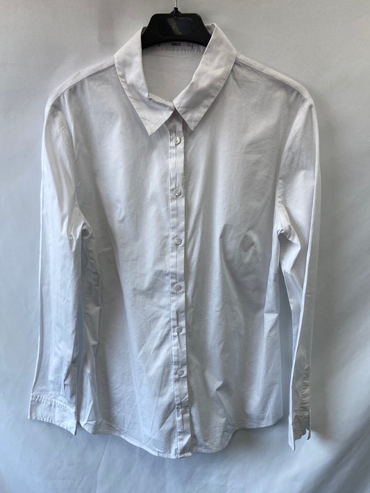 MANGO.Camisa blanca clásica T.L