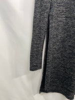 PULL&BEAR.Jersey largo gris oscuro T.s