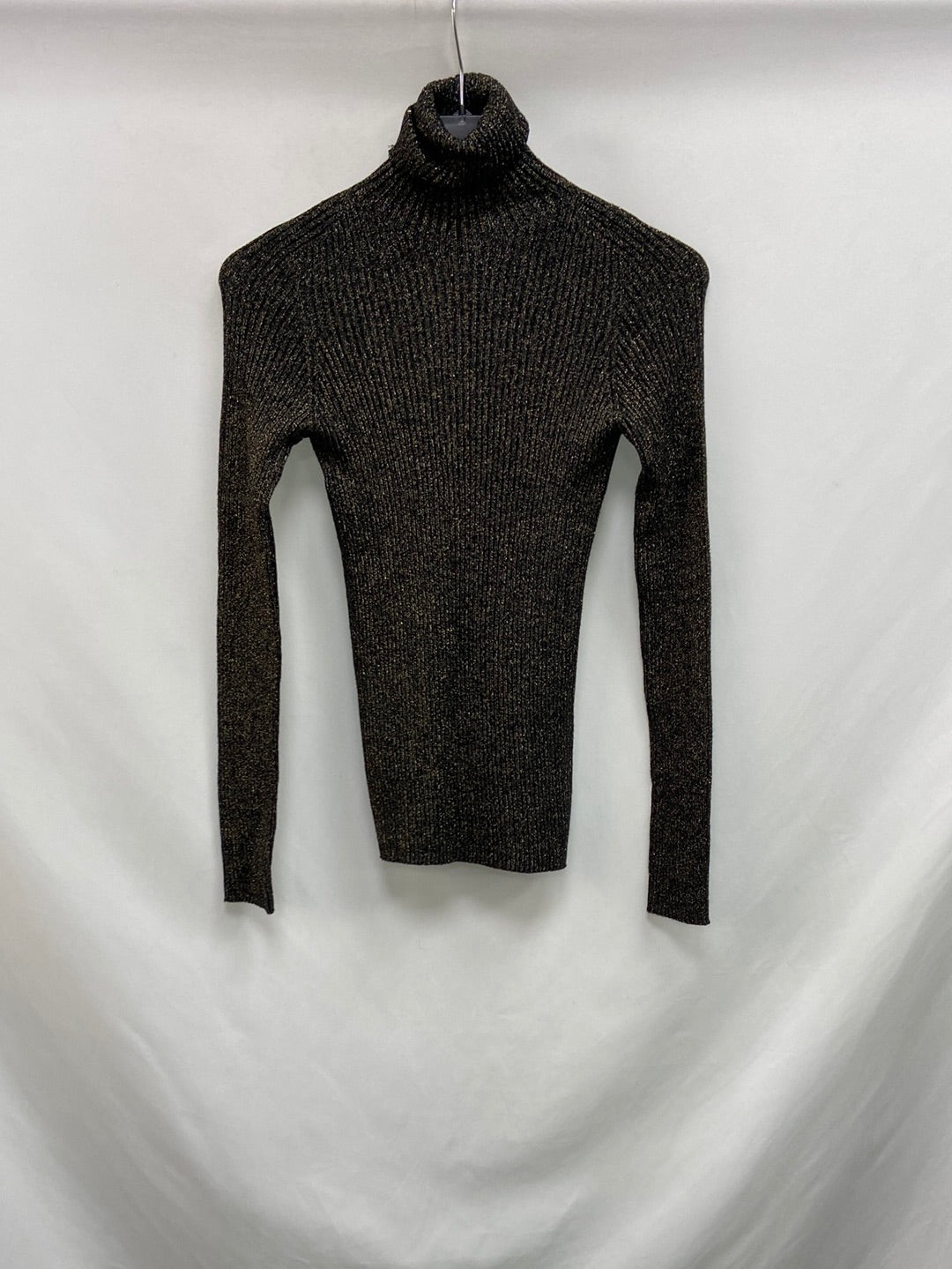 marketMASSIMO DUTTI.Jersey punto hilos dorados T.XS