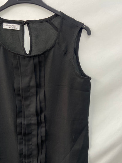 BLANCO.Blusa negra T.xs
