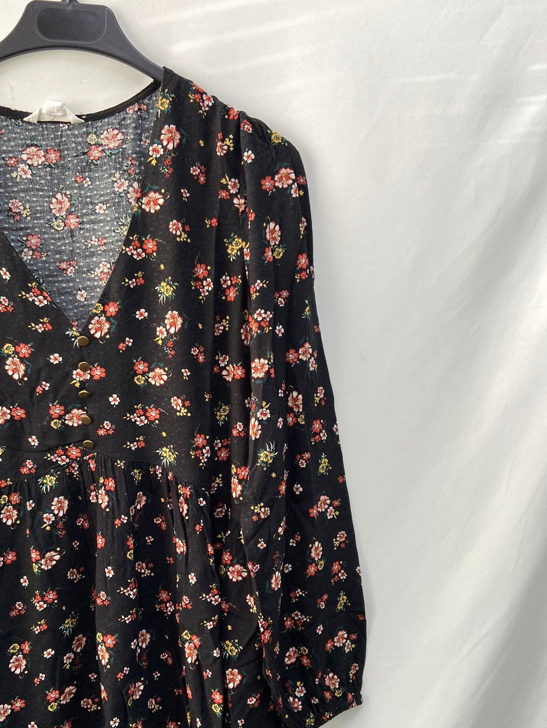 SPRINGFIELD. Black floral dress size 36