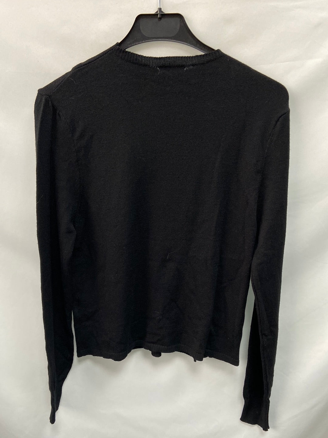 NOON.Jersey negro botones cruzados T.s