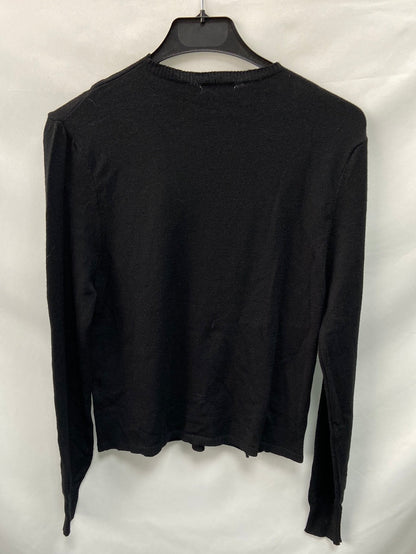 NOON.Jersey negro botones cruzados T.s