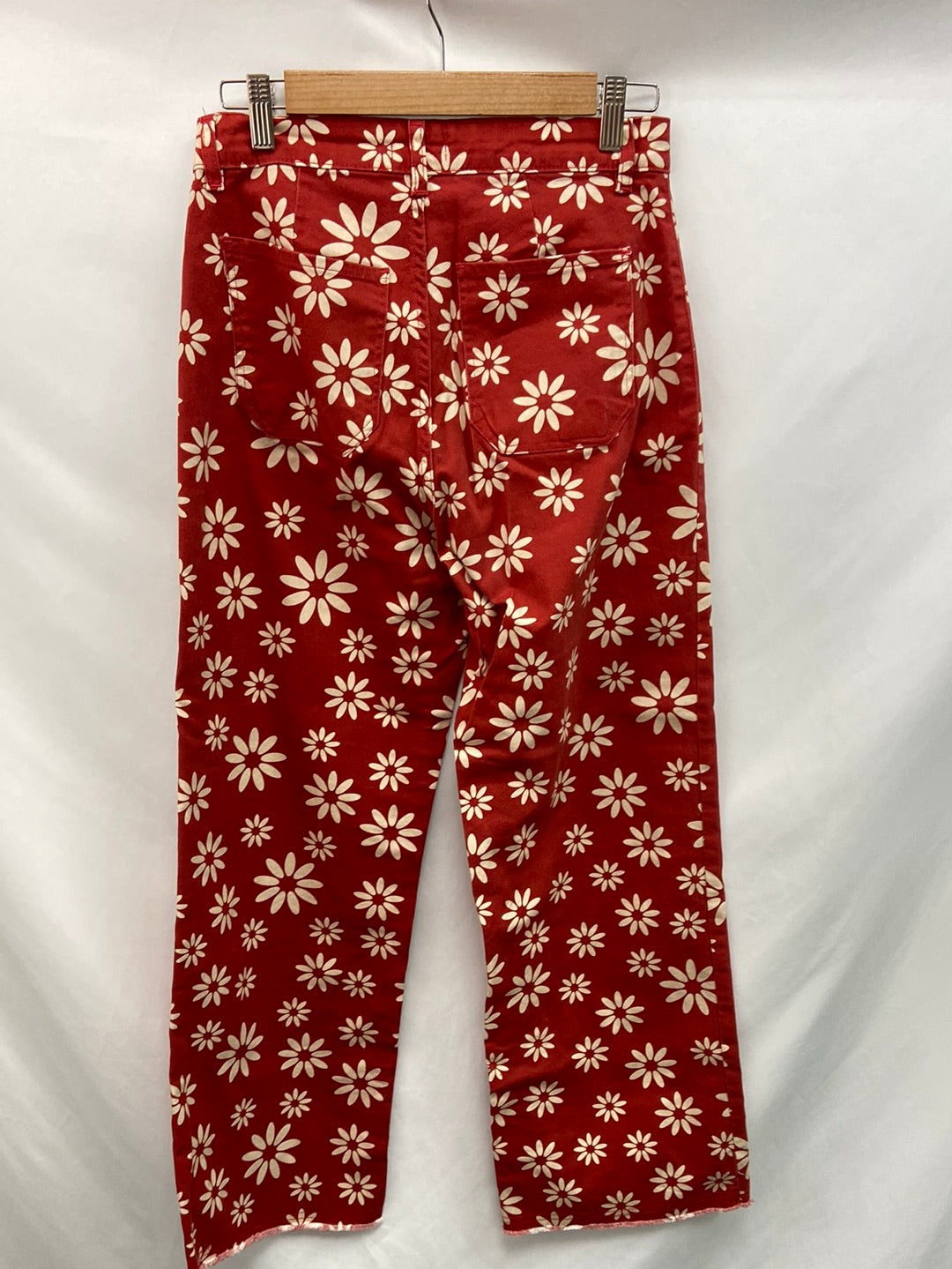 RENATTA&amp;GO.Straight wide-leg printed trousers size 38