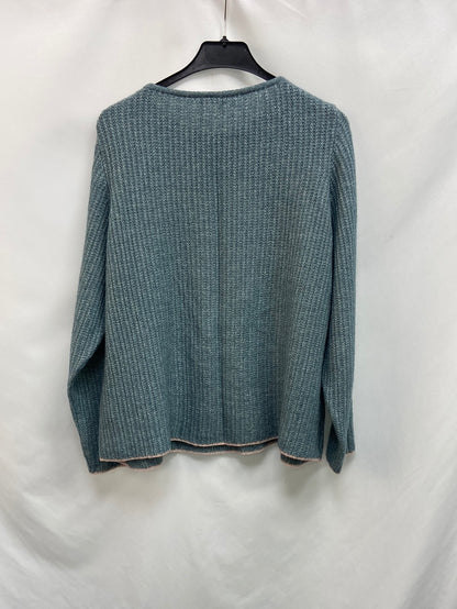 EMES. Heathered Blue Sweater Tu(m)