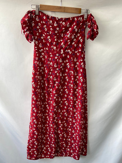 FASHION UNION.Vestido midi mangas T.36