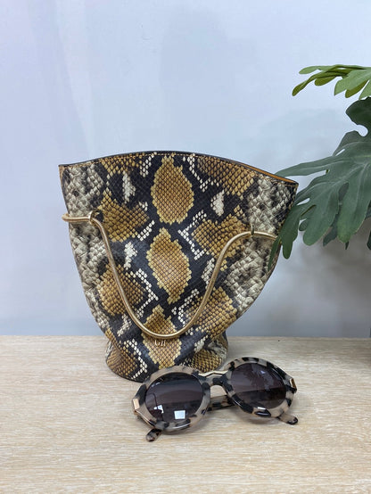 GEORGES RECH. Snake print sack bag