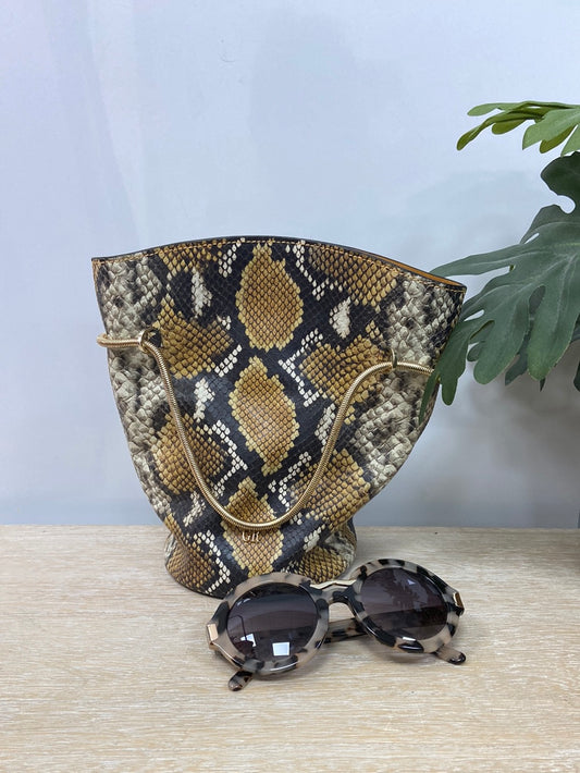 GEORGES RECH. Snake print sack bag