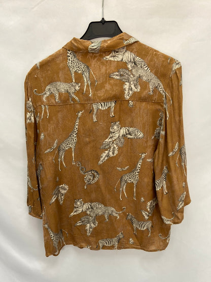MANGO.Blusa safari T.XS(oversized)