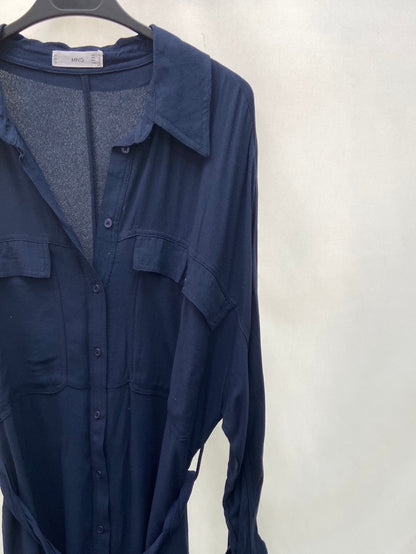MANGO.Blue shirt dress TL