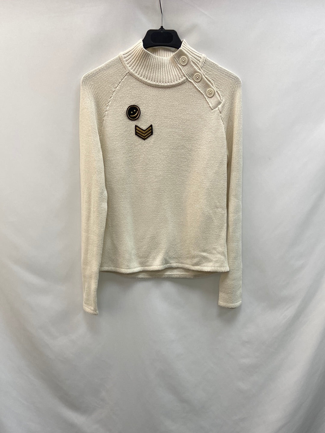 EASY WEAR. jersey beige parches T .XS