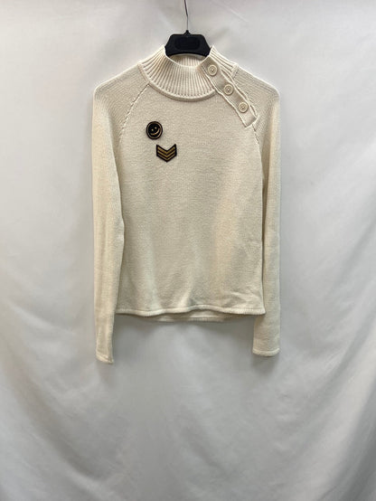 EASY WEAR. jersey beige parches T .XS