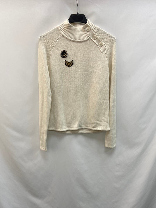 EASY WEAR. jersey beige parches T .XS