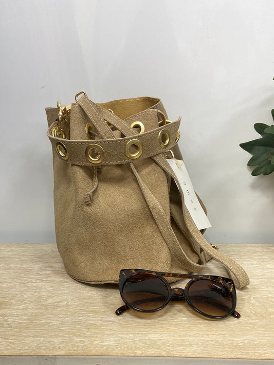 AMEÉ.Bolso piel beige