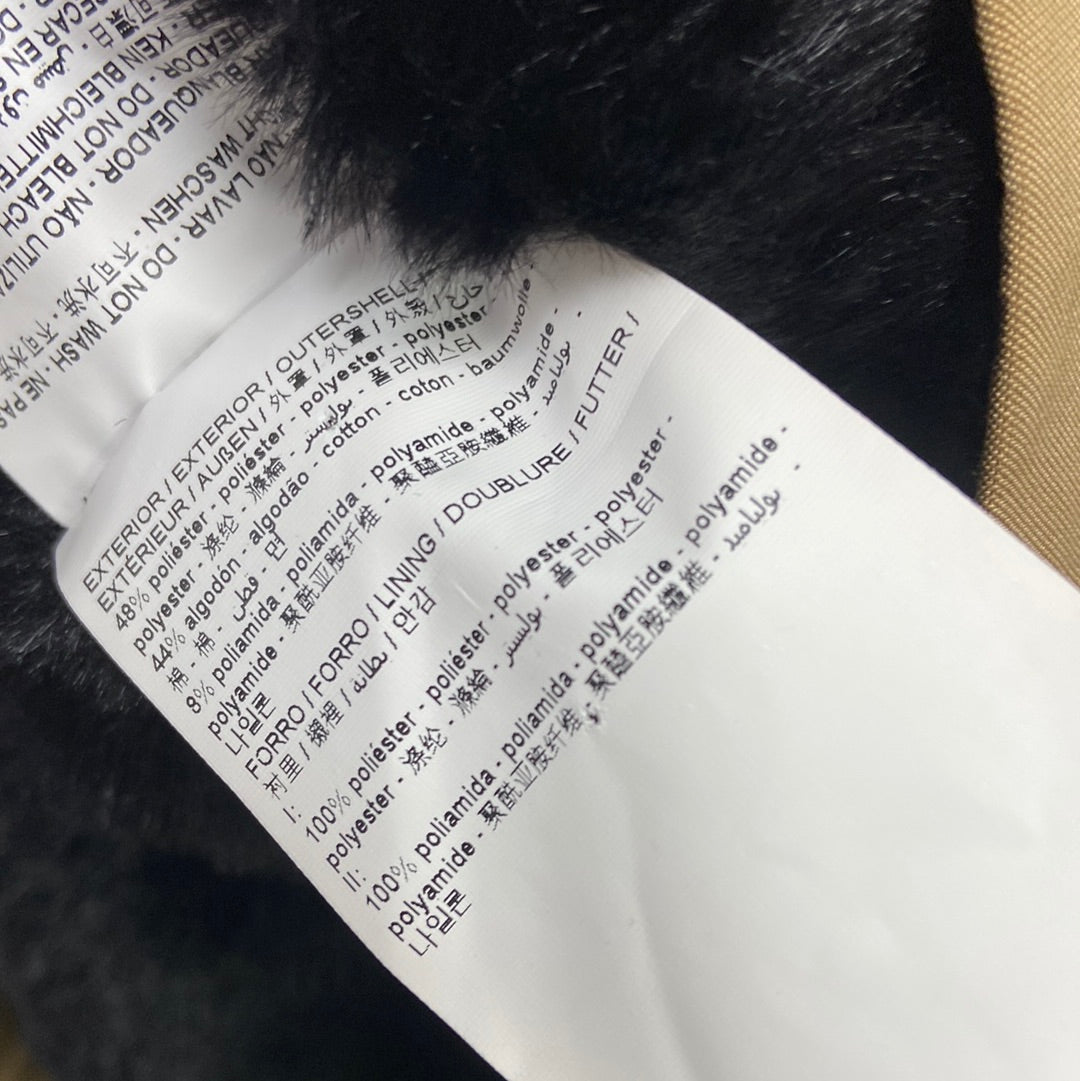 BIMBA Y LOLA. Beige fur coat TS