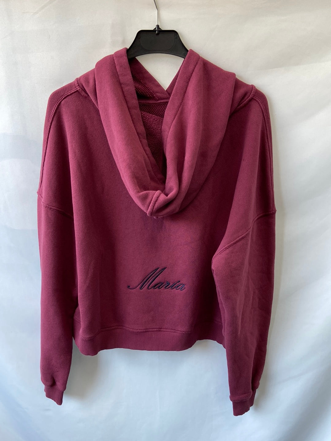 BA&SH.Sudadera burdeos cortita T.s