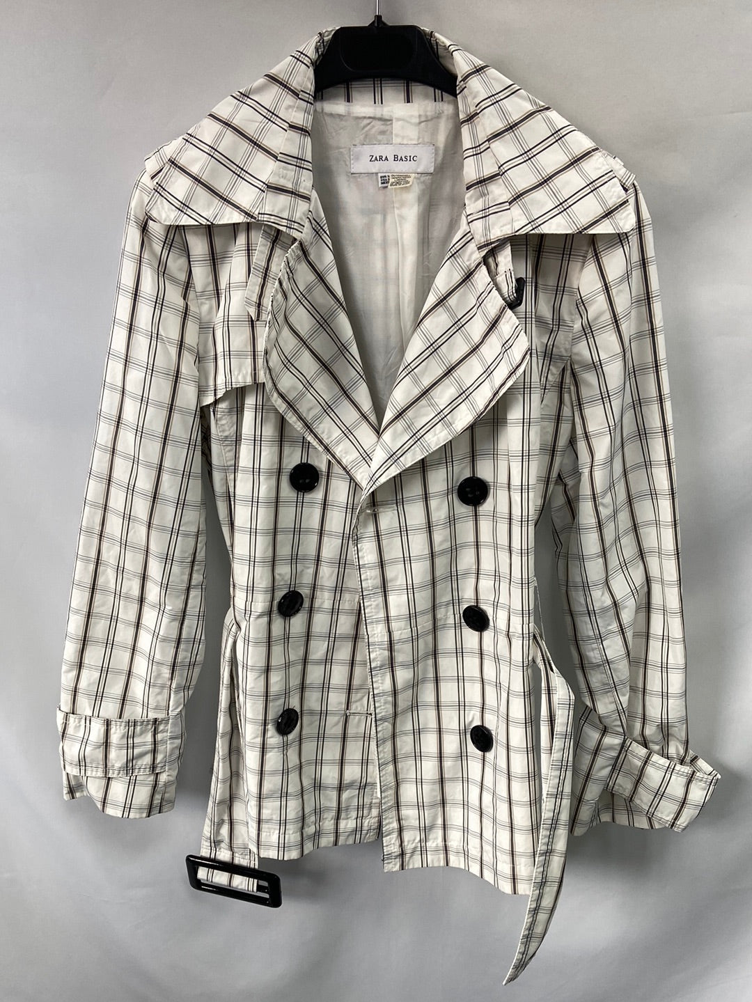 ZARA.Trench cuadros T.L