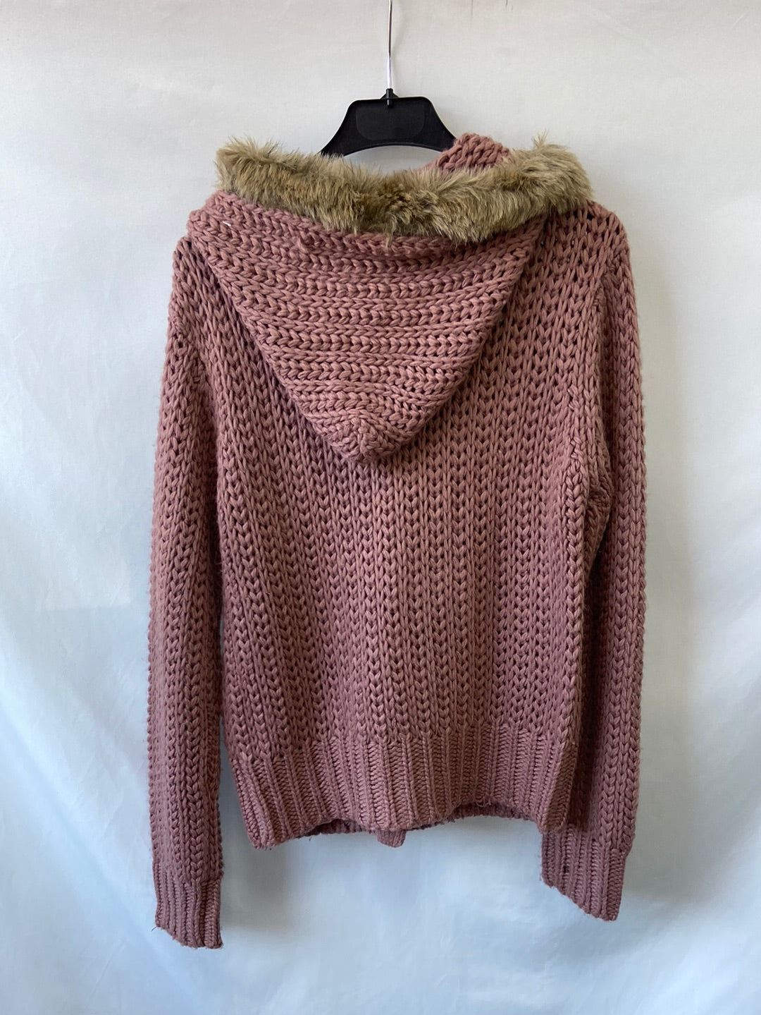 PRIMARK. Pink hooded cardigan size 40