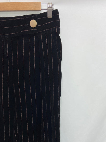 ANGEL SCHLESSER. Striped velvet trousers, size 38