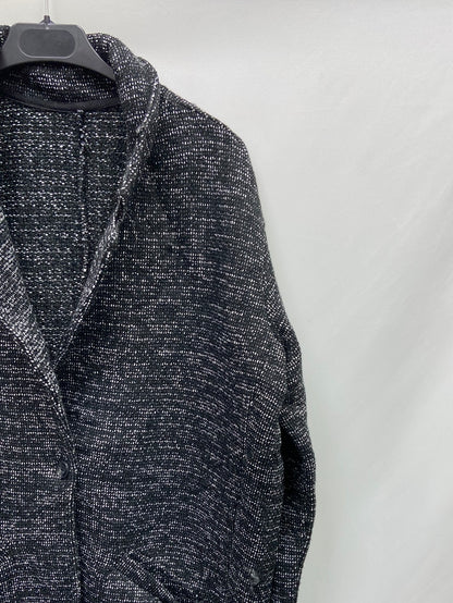 OTRAS.Blazer jaspeada negra T.S