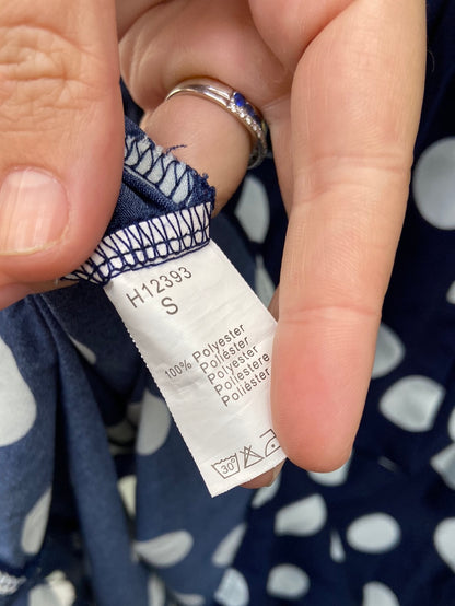 LM.Vestido azul lazada T.s