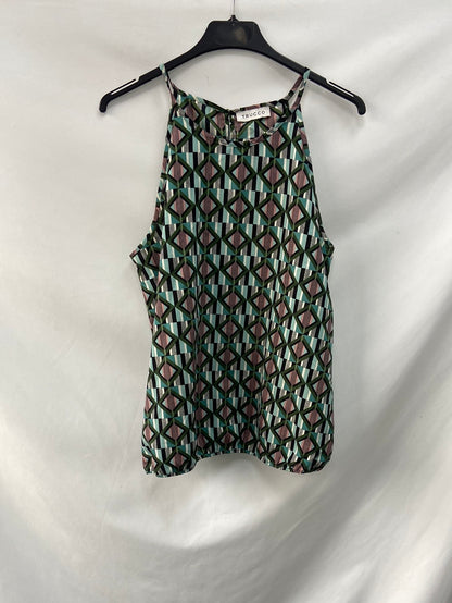 TRUCCO.Top estampado geométrico TU(M/L)