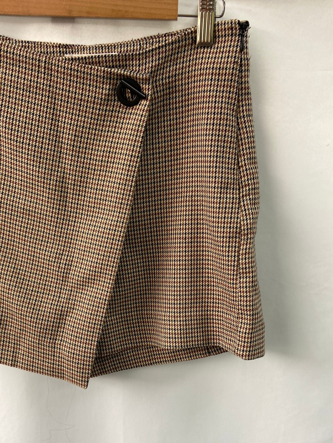 MANGO.Falda pantalón pata de gallo T.38