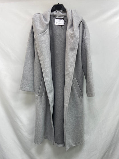 STRADIVARIUS.Abrigo gris oversized T.XS