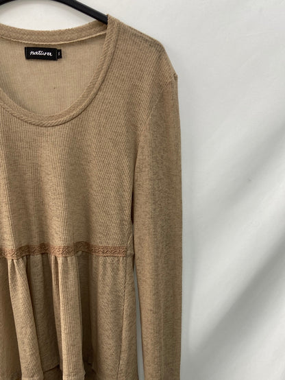 NATURA.Brown knit top Ts