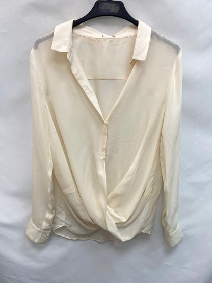 OTRA.Blusa beige cruzada T.s/m