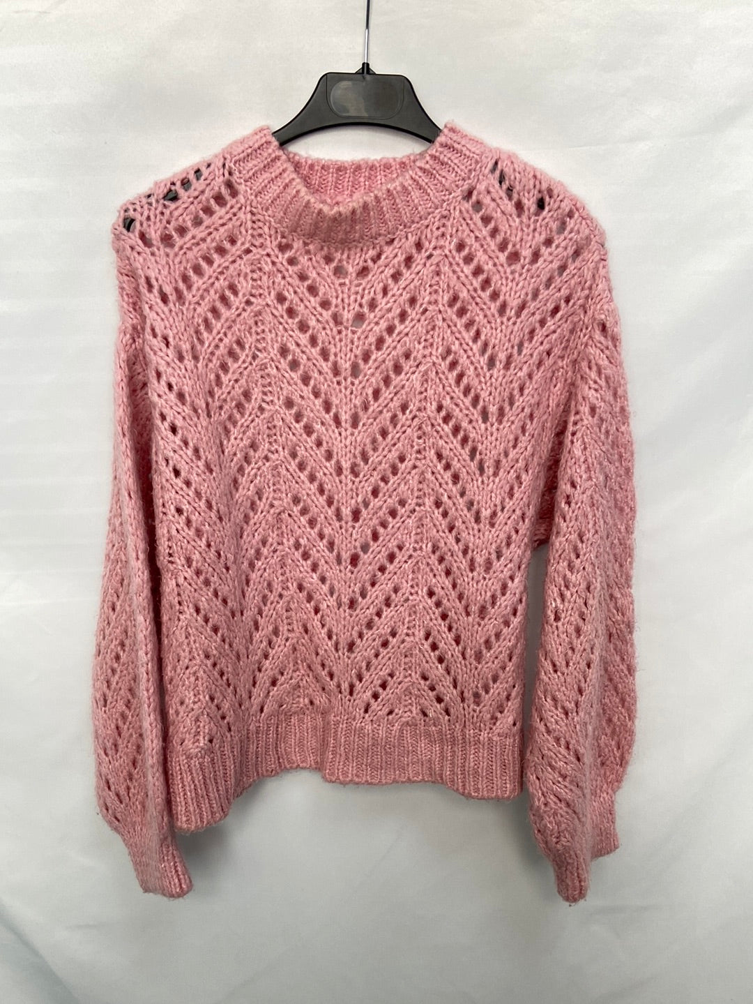 MANGO.Pink die-cut Ts jersey