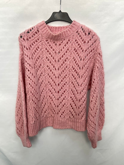 MANGO.Pink die-cut Ts jersey