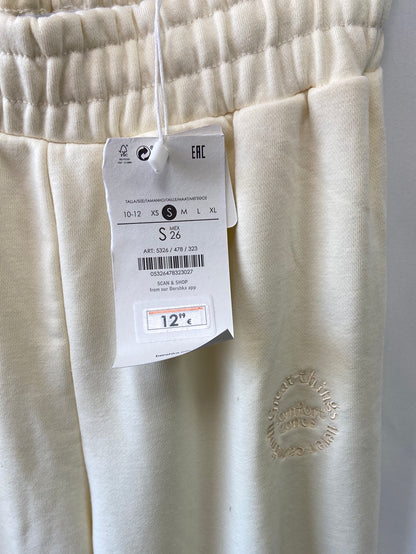 BERSHKA.Pantalones jogger beiges T.s