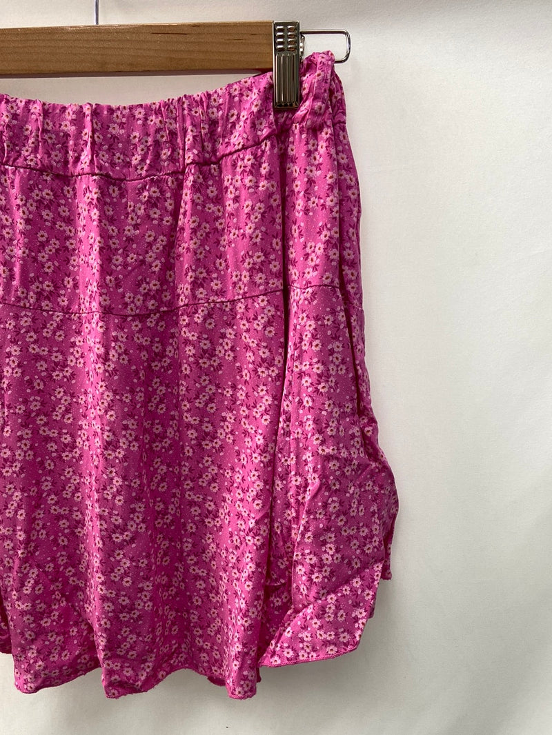 OTRAS.Falda/pantalón rosa flores TU (M)