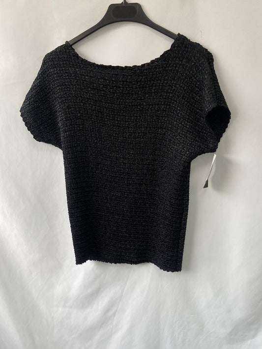 OTRAS.Top plisado negro TU(s/m)