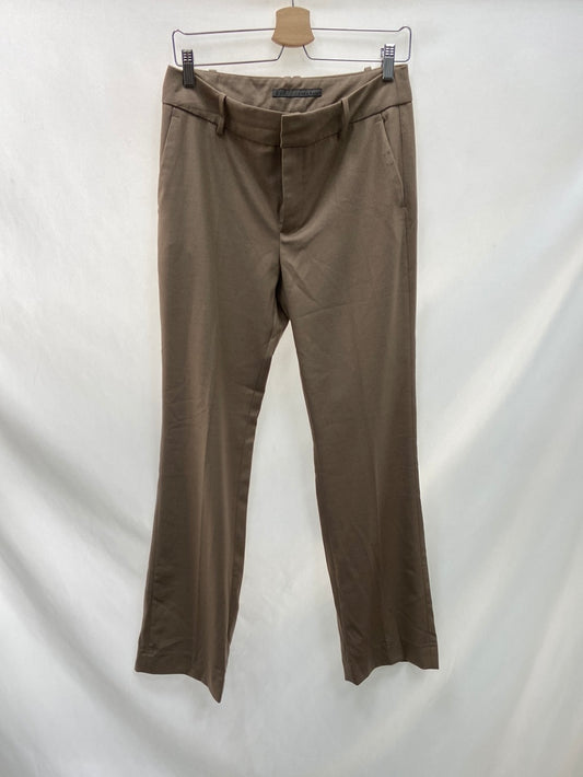 ZARA.Pantalones pinzas beiges T.38