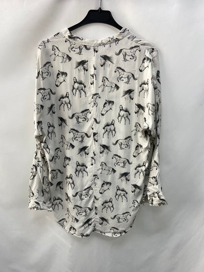 ZARA.Horse blouse T.xs